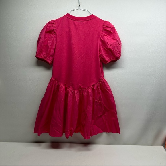 English Factory Pink Puff Sleeve mini Dress size XS NWT - Picture 3 of 9
